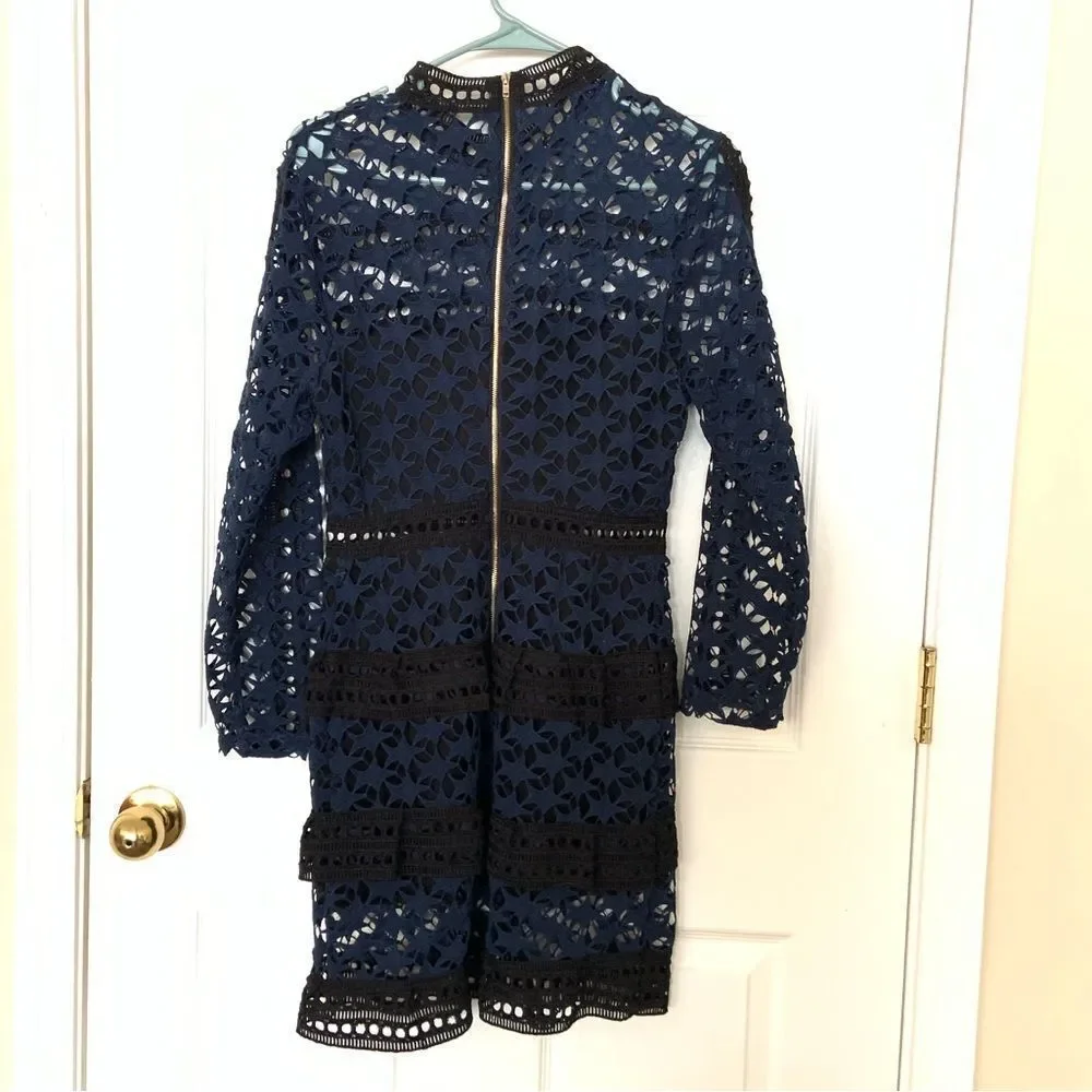 Few Moda Star Lace Mini Dress - Picture 3 of 11